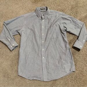 Men’s Claybrooke Gray Wrinkle Free Button Down Shirt 16 32/33